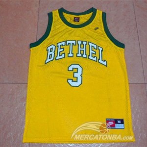 Maglie NBA NCAA Bethel Iverson Giallo