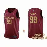 Maglia Cleveland Cavaliers Ricky Rubio NO 99 Icon 2022-23 Rosso