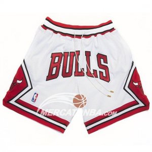 Pantaloni Bulls Just Don Bianco