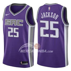 Maglie Nba Sacramento Kings Justin Jackson Icon 2017-18 Viola