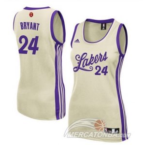Maglie NBA Donna Bryant Christmas,Los Angeles Lakers Bianco