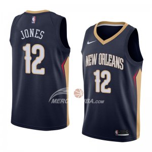 Maglia New Orleans Pelicans Jalen Jones Icon 2018 Blu
