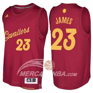 Maglie NBA James Christmas,Cleveland Cavaliers Rosso