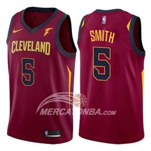 Maglie NBA Cavaliers J.R. Smith Icon 2017-18 Rosso