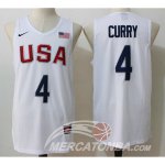 Maglia NBA Twelve USA Dream Team Curry Bianco