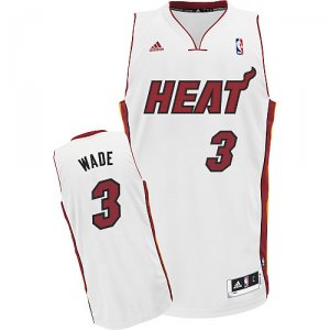 Maglie NBA Rivoluzione 30 Wade,Miami Heats Bianco