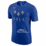 Maglia Manica Corta New Orleans Pelicans Citta 2020-21 Blu