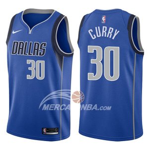 Maglie NBA Dallas Mavericks Seth Curry Icon 2017-18 Blu