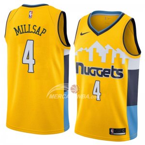 Maglie Denver Nuggets Paul Millsap Statement 2018 Giallo