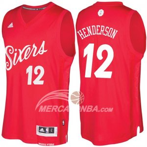 Maglie NBA Christmas 2016 Gerald Henderson Philadelphia 76ers Rosso