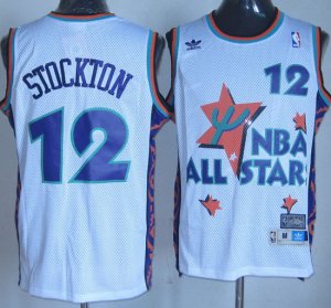 Maglie NBA Stockton,All Star 1995 Bianco