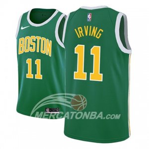 Maglie NBA Boston Celtics Kyrie Irving Earned 2018-19 Verde