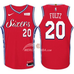 Maglia NBA Autentico 76ers Fultz 2017-18 Rosso