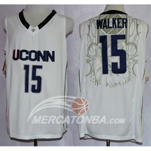 Maglie NBA NCAA Uconn Huskies Walker Bianco