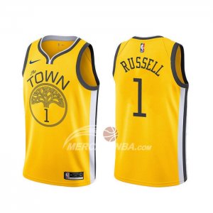 Maglia Golden State Warriors D'angelo Russell Earned Giallo