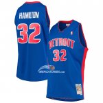 Maglia Detroit Pistons Richard Hamilton NO 32 Mitchell & Ness 2003-04 Blu