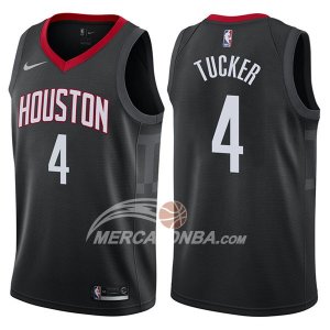 Maglie NBA Houston Rockets P.j. Tucker Statement 2017-18 Nero