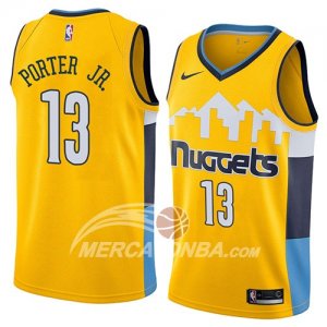 Maglie NBA Denver Nuggets Michael Porter Jr. Statement 2018 Giallo