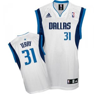 Maglie NBA Terry,Dallas Mavericks Bianco