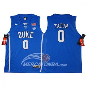 Maglie NBA Duke Blue Devils Tatum Blu
