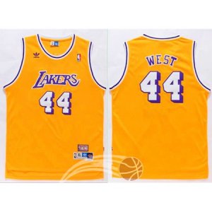 Maglie NBA West Retro,Los Angeles Lakers Giallo