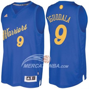 Maglie NBA Christmas 2016 Andre Iguodala Golden State Warriors Blu