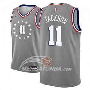 Maglie NBA Philadelphia 76ers Demetrius Jackson Ciudad 2018-19 Grigio