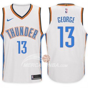 Maglie NBA Paul George Oklahoma City Thunder 2017-18 Bianco