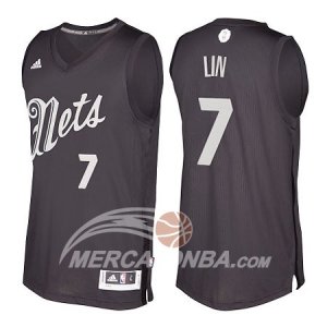 Maglie NBA Lin Christmas,Brooklyn Nets Nero