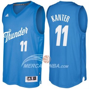 Maglie NBA Christmas 2016 Enes Kanter Oklahoma City Thunder Blu