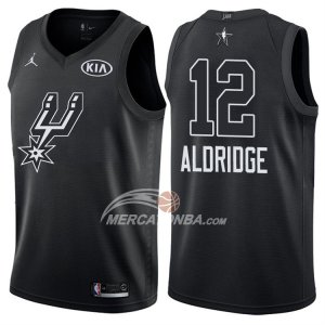 Maglie NBA Lamarcus Aldridge All Star 2018 San Antonio Spurs Nero