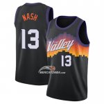 Maglia Phoenix Suns Steve Nash Citta 2020-21 Nero