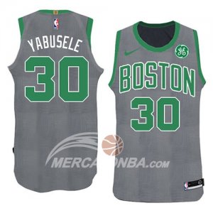 Maglie NBA Boston Celtics Guerschon Yabusele Natale 2018 Verde