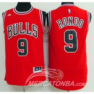 Maglie NBA Rondo,Chicago Bulls Rosso