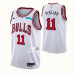 Maglia Chicago Bulls Demar Derozan NO 11 Association 2021 Bianco