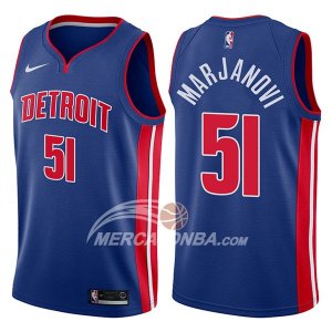 Maglie NBA Detroit Pistons Boban Marjanovic Icon 2017-18 Blu
