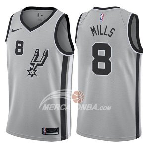 Maglie NBA San Antonio Spurs Patty Mills Statehombret 2017-18 Grigio