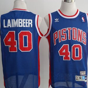 Maglie NBA Laimbeer,Detroit Pistons Blu