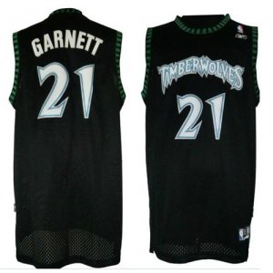 Maglie NBA retro Garnett,Minnesota Timberwolves Nero
