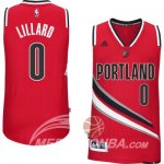 Maglia NBA Rivoluzione 30 Lillard,Portland Trail Blazers Rosso