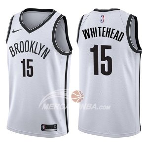 Maglie NBA Brooklyn Nets Isaiah Whitehead Association 2017-18 Bianco