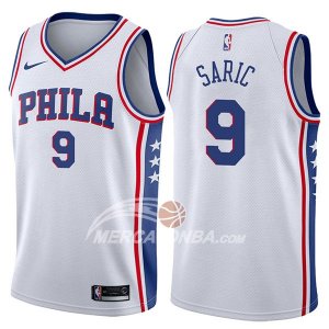 Maglie NBA Philadelphia 76ers Dario Saric Swingman Association 2017-18 Bianco