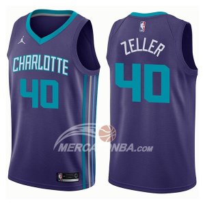 Maglie NBA Charlotte Hornets Cody Zeller Statement 2017-18 Viola