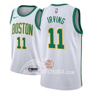Maglie NBA Boston Celtics Kyrie Irving Ciudad 2018-19 Bianco
