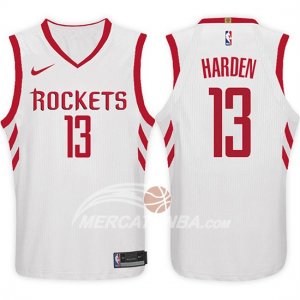 Maglie NBA James Harden Houston Rockets 2017-18 Bianco