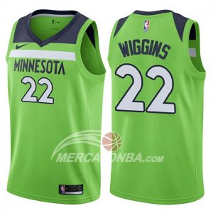 Maglie NBA Timberwolves Andrew Wiggins Statement 2017-18 Verde