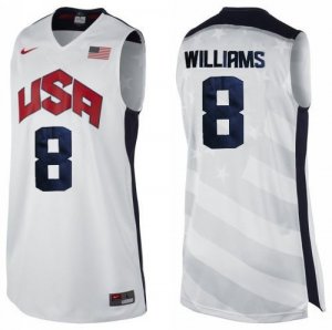 Maglie NBA Williams,USA 2012 Bianco