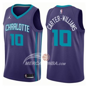 Maglie NBA Charlotte Hornets Michael Carter Williams Statehombret 2017-18 Viola