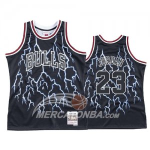 Maglie Lightning Chicago Bulls Michael Jordan Nero