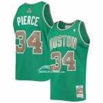 Maglia Boston Celtics Paul Pierce NO 34 Mitchell & Ness 2007-08 Verde